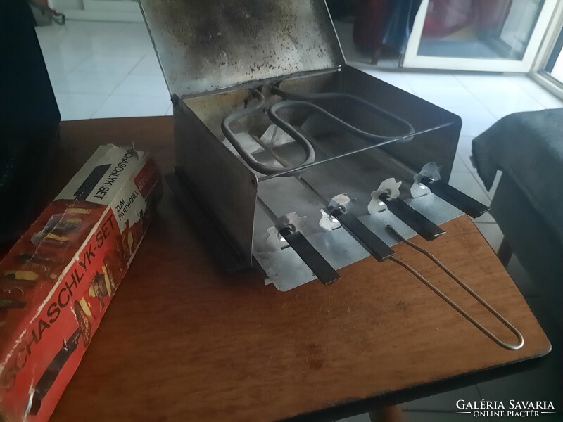 Retro eredeti AKA minigrill,szendvicssütő+saslik készlet