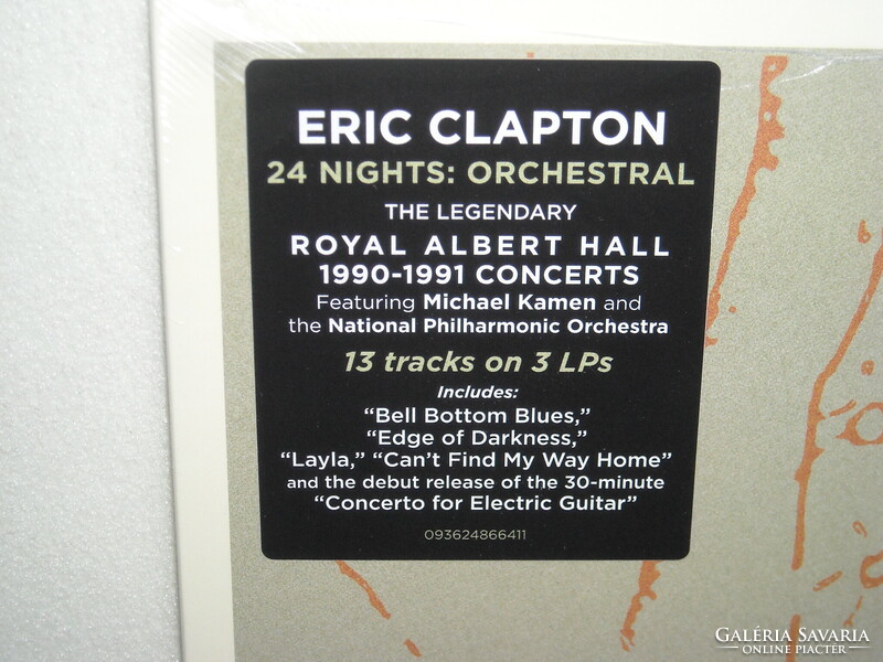 ERIC CLAPTON 24 NIGHTS: ORCHESTRAL Vinyl LP ÚJ gyári bontatlan -TRIPLA-