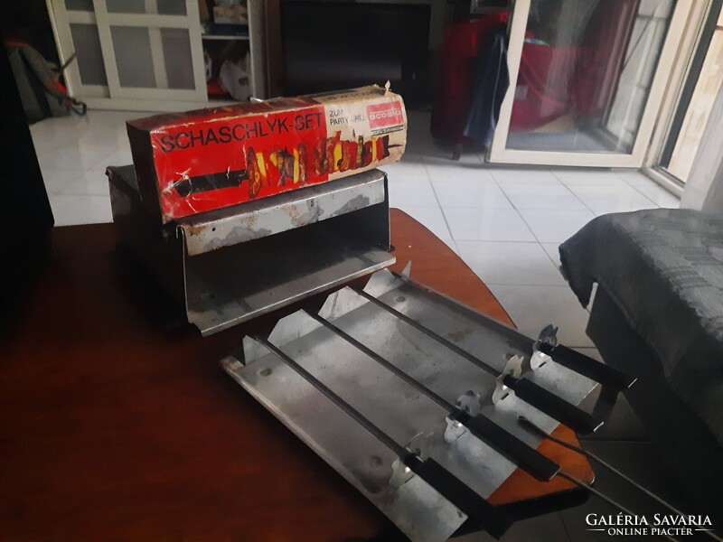 Retro eredeti AKA minigrill,szendvicssütő+saslik készlet