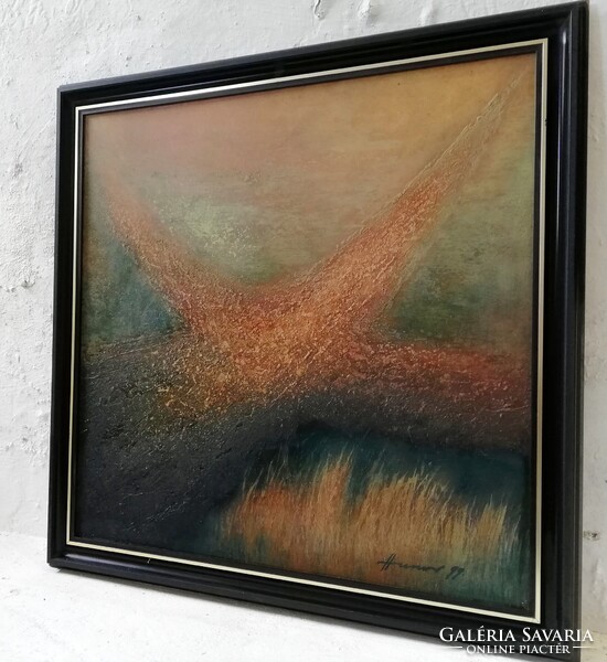GYURKOVICS HUNOR (1941-) - UTAK '99 (70x70cm)