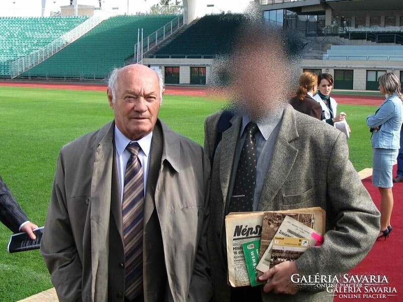 Aranycsapat  mérkőzés dedikált eredeti belépője Grosics, Buzánszky, Tóth II által.  labda, Puskás