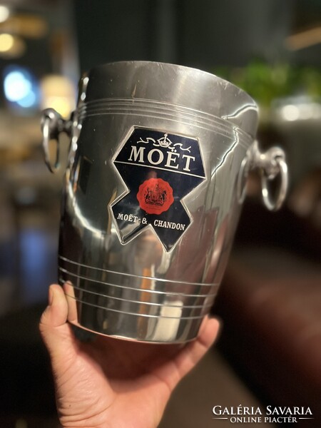 Vintage 1980-as évekbeli Moët & Chandon pezsgőhűtő jégveder