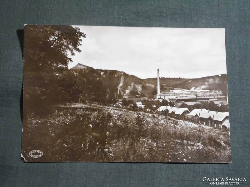 Képeslap,Salgótarján síküveggyár látkép,részlet,Csiky fotó Bp. kiadás,1920-