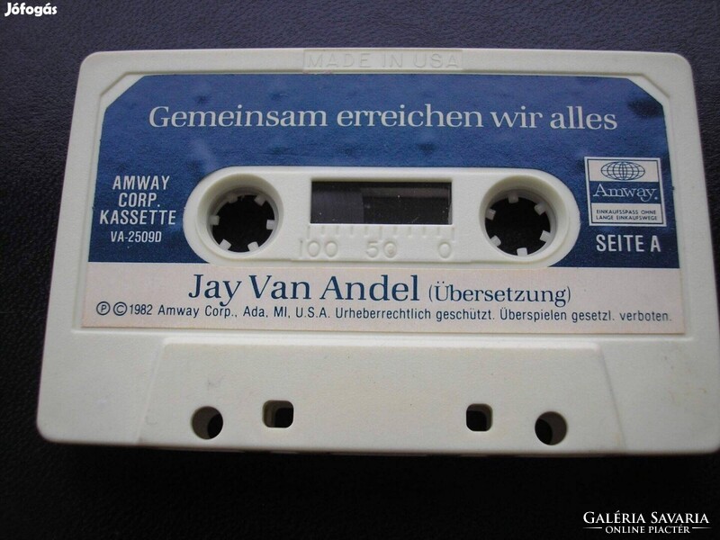 Jan Van Andel -Amway oktatási anyag ,1982 , Made In USA , króm szalagon , gyári műsoros