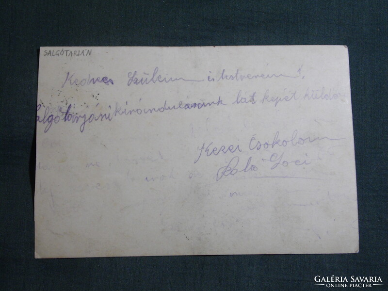 Képeslap,Salgótarján síküveggyár látkép,részlet,Csiky fotó Bp. kiadás,1920-