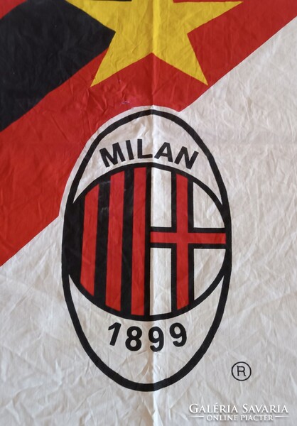 Vintage ac milan (late 80's early 90's) flag (76*82 cm)