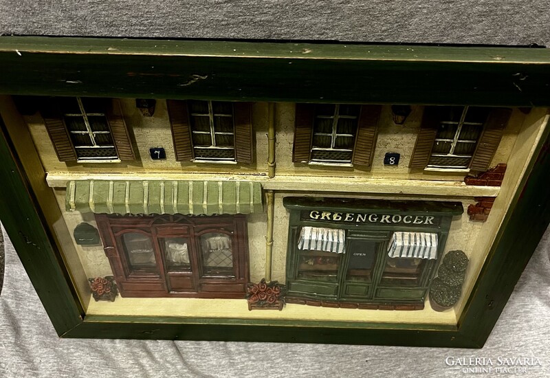 Vintage 3 dimenziós falikép- falidísz !