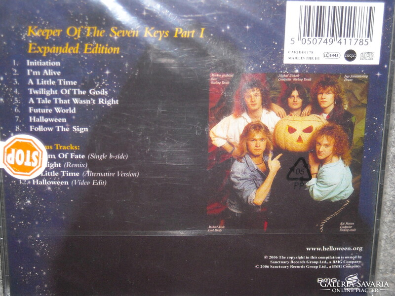 HELLOWEEN KEEPER OF THE SEVEN KEYS part I. CD ÚJ gyári bontatlan