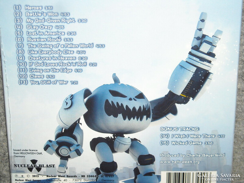 HELLOWEEN MY GOD GIVEN RIGHT CD ÚJ gyári bontatlan -Limited Hologramos Digipack +2 Track-