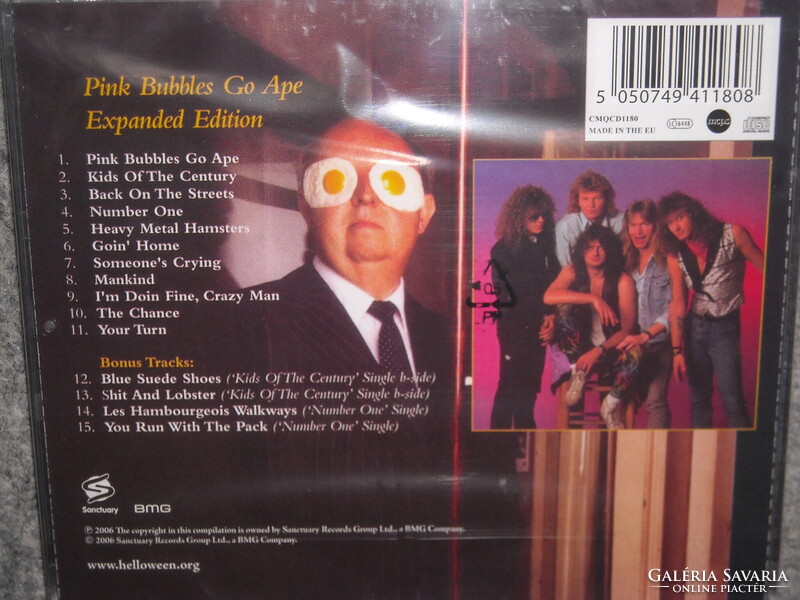 HELLOWEEN PINK BUBBLES GO APE CD ÚJ gyári bontatlan