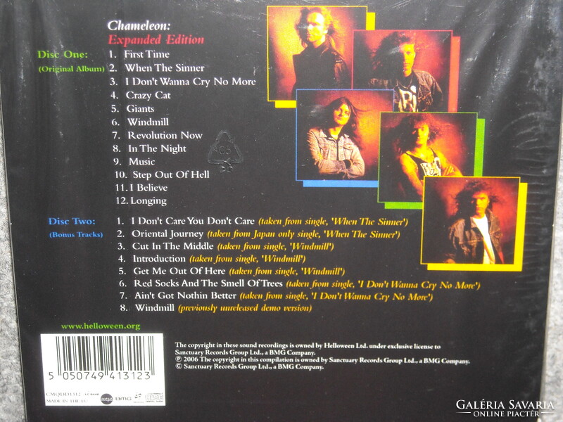 HELLOWEEN CHAMELEON 2cd CD ÚJ gyári bontatlan