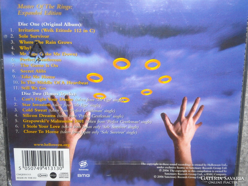 HELLOWEEN MASTER OF THE RINGS 2cd CD ÚJ gyári bontatlan -Expanded Edition-