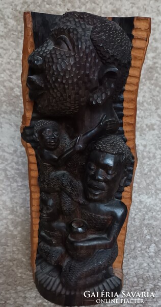 Afrikai ébenfa szobor Mozambikból - 1980