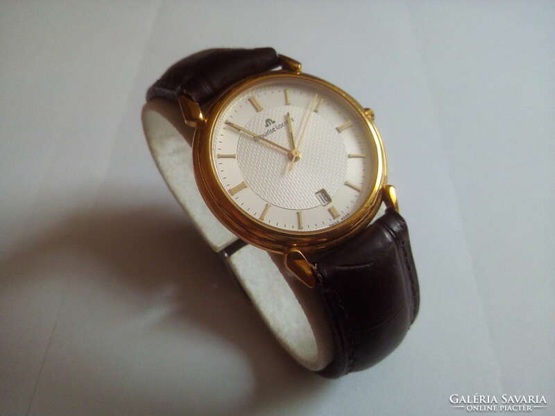 Maurice Lacroix watch with leather strap