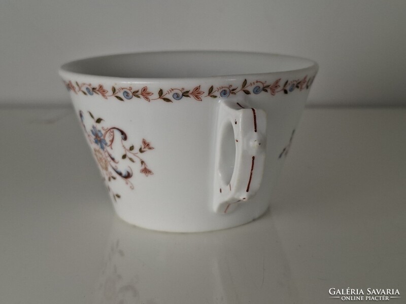 Antik vastagfalú porcelán csésze bögre koma bögre koma csésze