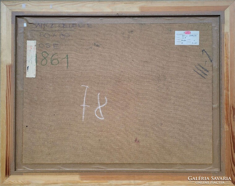 Baticz Levente (1941 - ) Csendélet c. Képcsarnokos olajfestménye EREDETI GARANCIÁVAL !