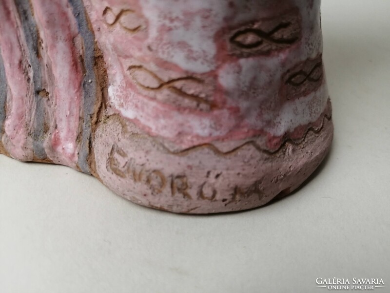 ENDRŐ MARGIT /1899-1986/ - ANYA ÉS LÁNYA KERÁMIA SZOBOR