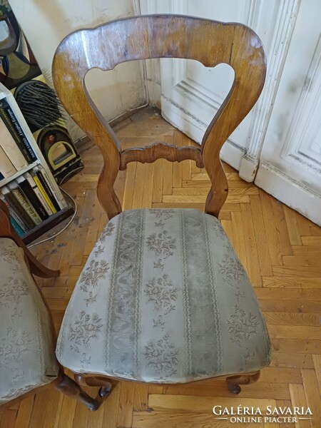 2 db antik szék (Louis-Philippe stílus)