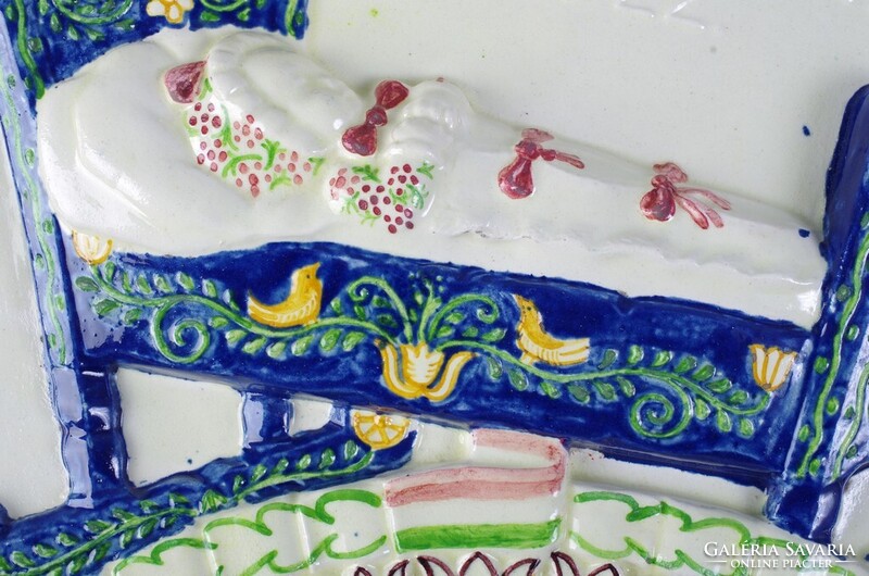 Borszéky Frigyes Concordia ovális 1922 fali plakett