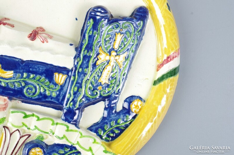 Borszéky Frigyes Concordia ovális 1922 fali plakett