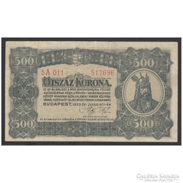 Magyarország,500 korona 1923 F
