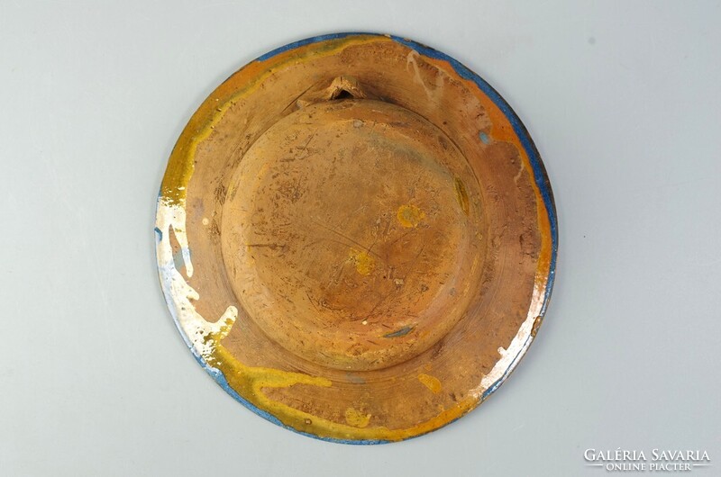 Erdély Szilágyság Zilah népi kék dísztányér