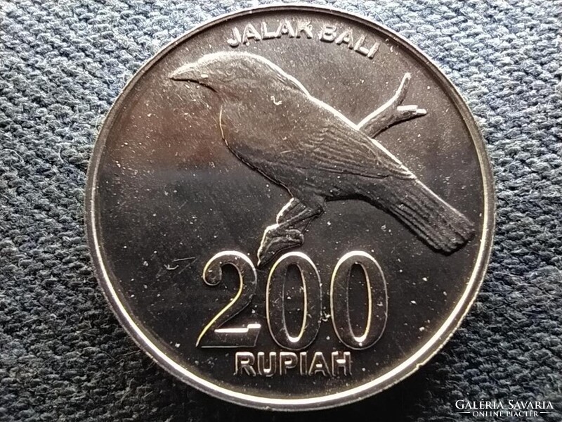Indonézia Jalak Bali 200 rúpia 2003 UNC FORGALMI SORBÓL