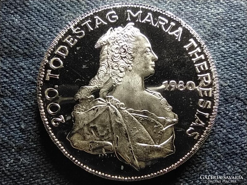 Ausztria Mária Terézia .640 Ezüst 500 Schilling 1980 PP