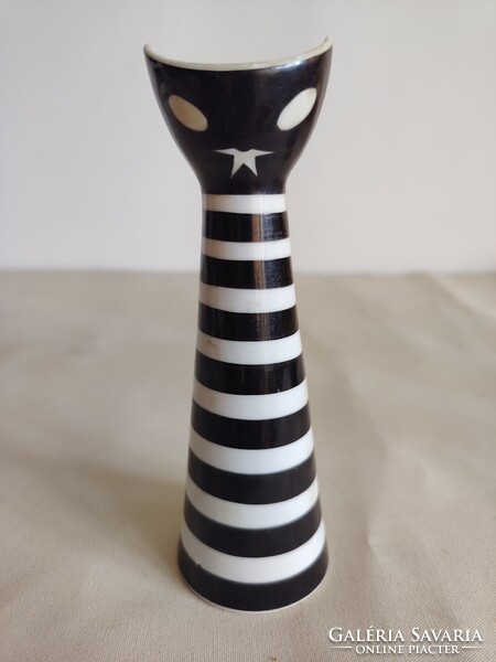 Árt Deco Török János Zsolnay macska váza ALKUDHATÓ