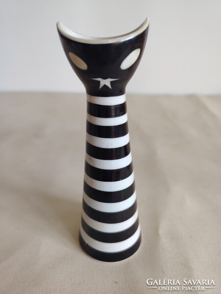 Árt Deco Török János Zsolnay macska váza ALKUDHATÓ