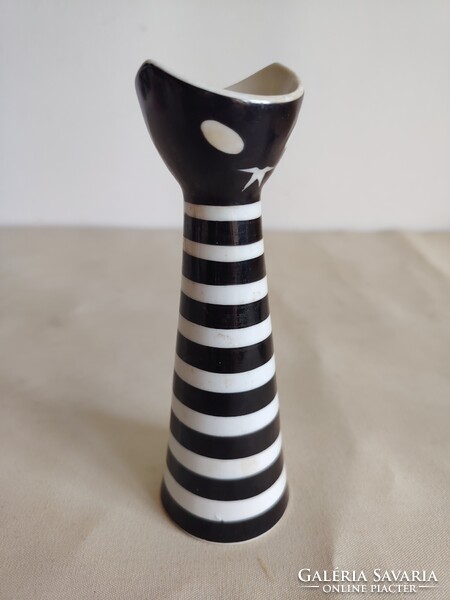 Árt Deco Török János Zsolnay macska váza ALKUDHATÓ