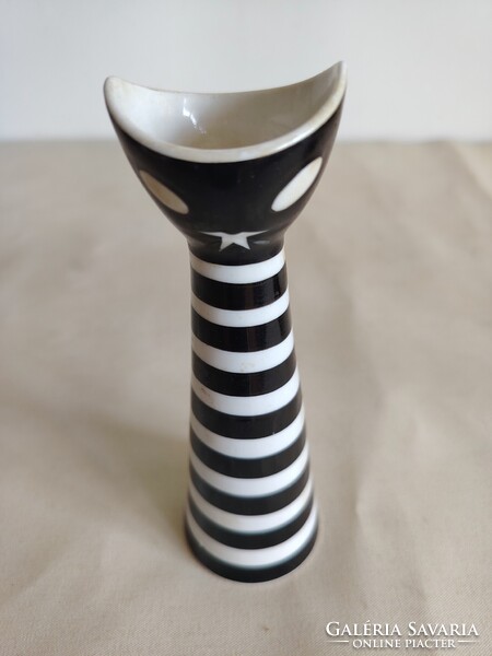 Árt Deco Török János Zsolnay macska váza ALKUDHATÓ