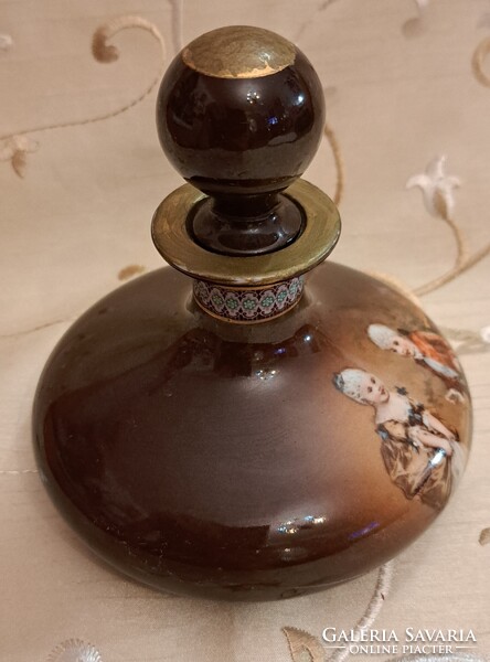 Ritka Altwien porcelán kiöntő, dekanter (M5778)