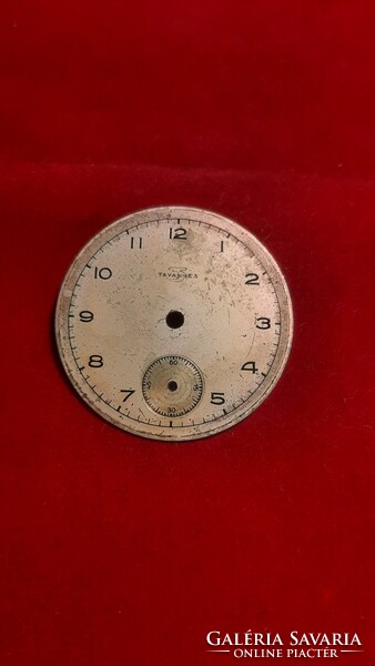 Tavannes metal pocket watch dial