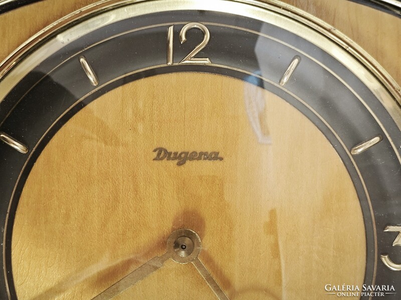 Vintage Dugena függő falióra, kézi szerkezettel