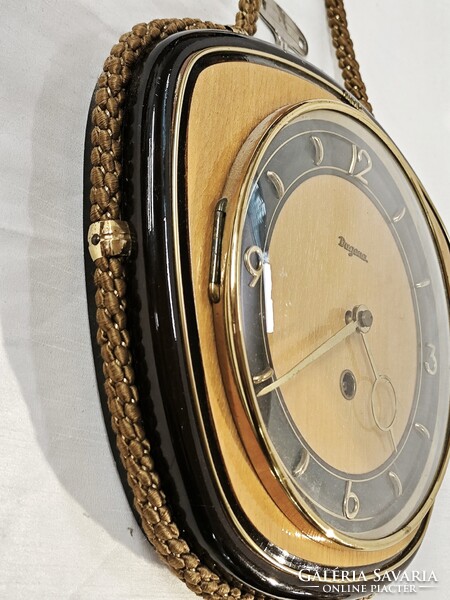 Vintage Dugena függő falióra, kézi szerkezettel