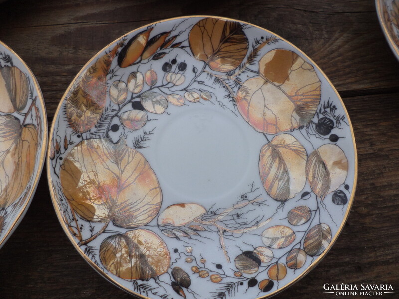 Lomonosov Lomonoszov  Golden Leaf aranyozott teás készlet