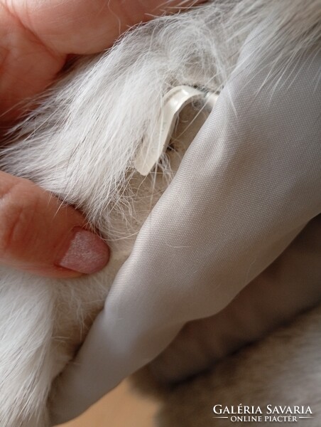 Ezüstróka bunda lengyel, 1985,   L (44) méret,, hibátlan