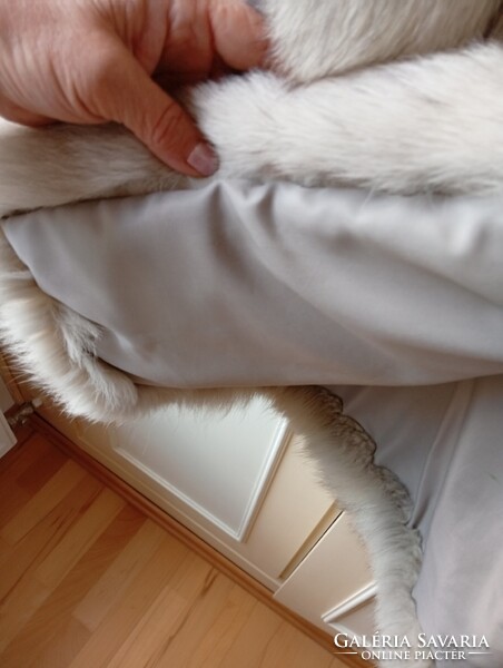 Ezüstróka bunda lengyel, 1985,   L (44) méret,, hibátlan