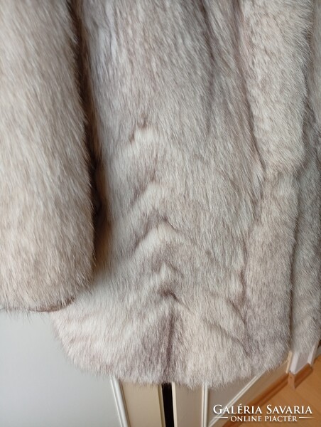 Ezüstróka bunda lengyel, 1985,   L (44) méret,, hibátlan