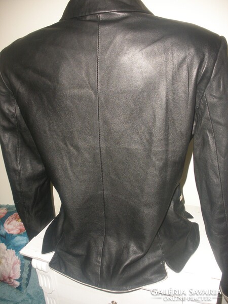 Valódi bőr, bélelt, puha zakó, kabát, blézer