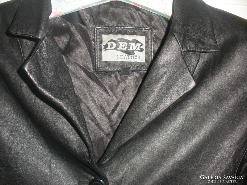 Valódi bőr, bélelt, puha zakó, kabát, blézer