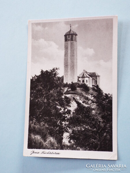 Képeslap (49) - Németország (NDK) - Jéna - Fuchsturm (Fox-torony) 1960-as évek (9x14 cm)