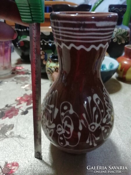 Népi füles váza 12...A képeken látható állapotban van.Akció Aukció több száz termék vegye vigye