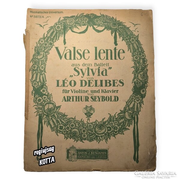 Léo Delibes – Valse Lente (aus dem Ballett „Sylvia”) – eredeti kotta