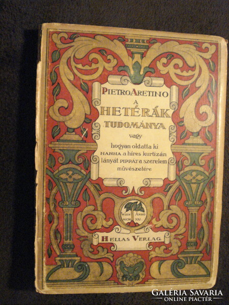 Bayros szecessziós erotikus illusztrációival Aretino A hetérák tudománya