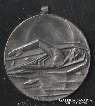 Úszó ezüst érme ( ezüst hatású )