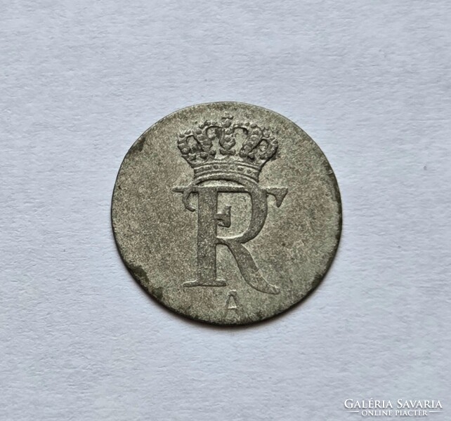 Ritka! Porosz ezüst 1/48 Thaler / Tallér 1777 A.