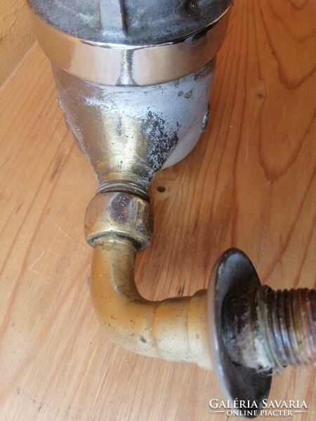 Antik, sárgaréz-öntvény " LÁMPAGYÁR"-i vízóra