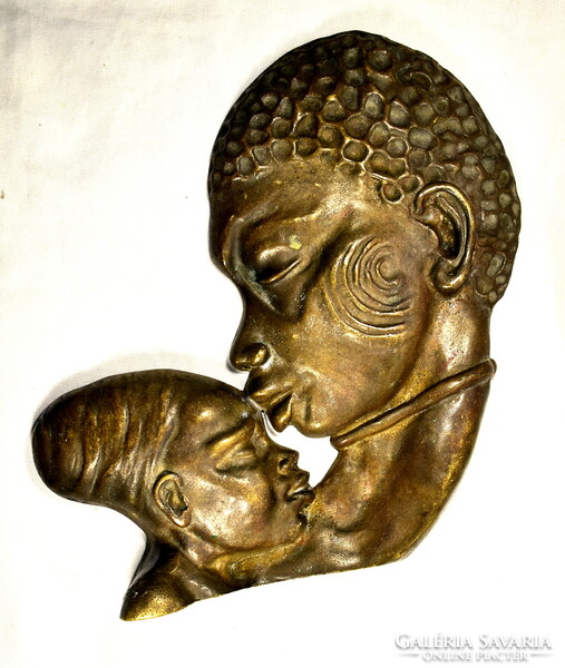 ANYA GYERMEKKEL ... ORIENTALISTA ART DECO BRONZ RELIEF